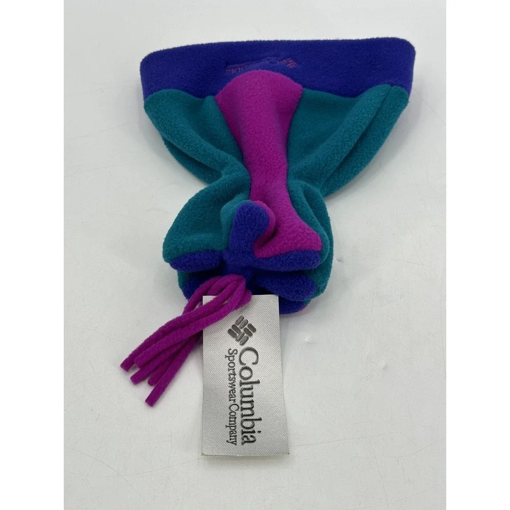 NWT Vintage Columbia Beanie Youth Shooting Star Hat Fleece Sz‎ S/M Multicolor